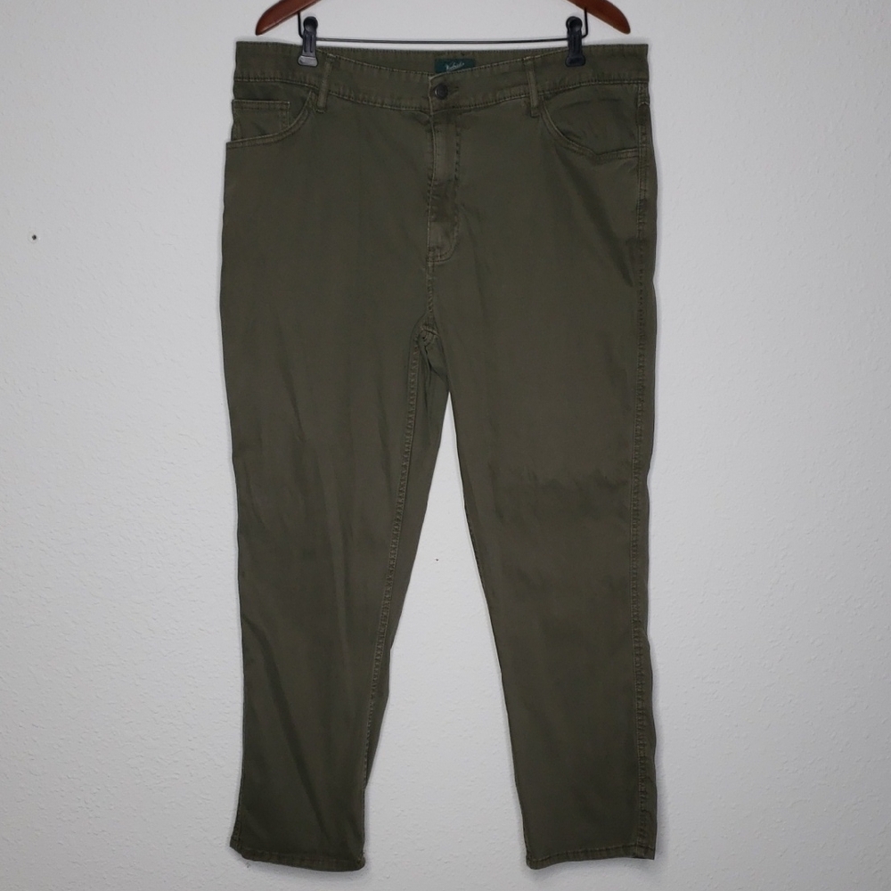 Vintage Woolrich Cotton 5 Pocket Straight Leg Utility Pants Size 38x30 Green Y2K